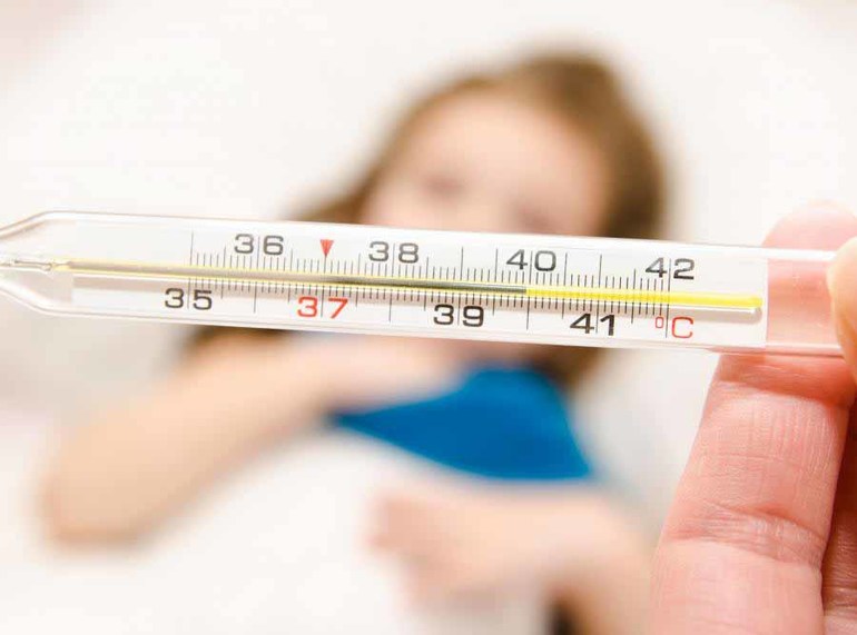 Резкое, сильное повышение температуры тела